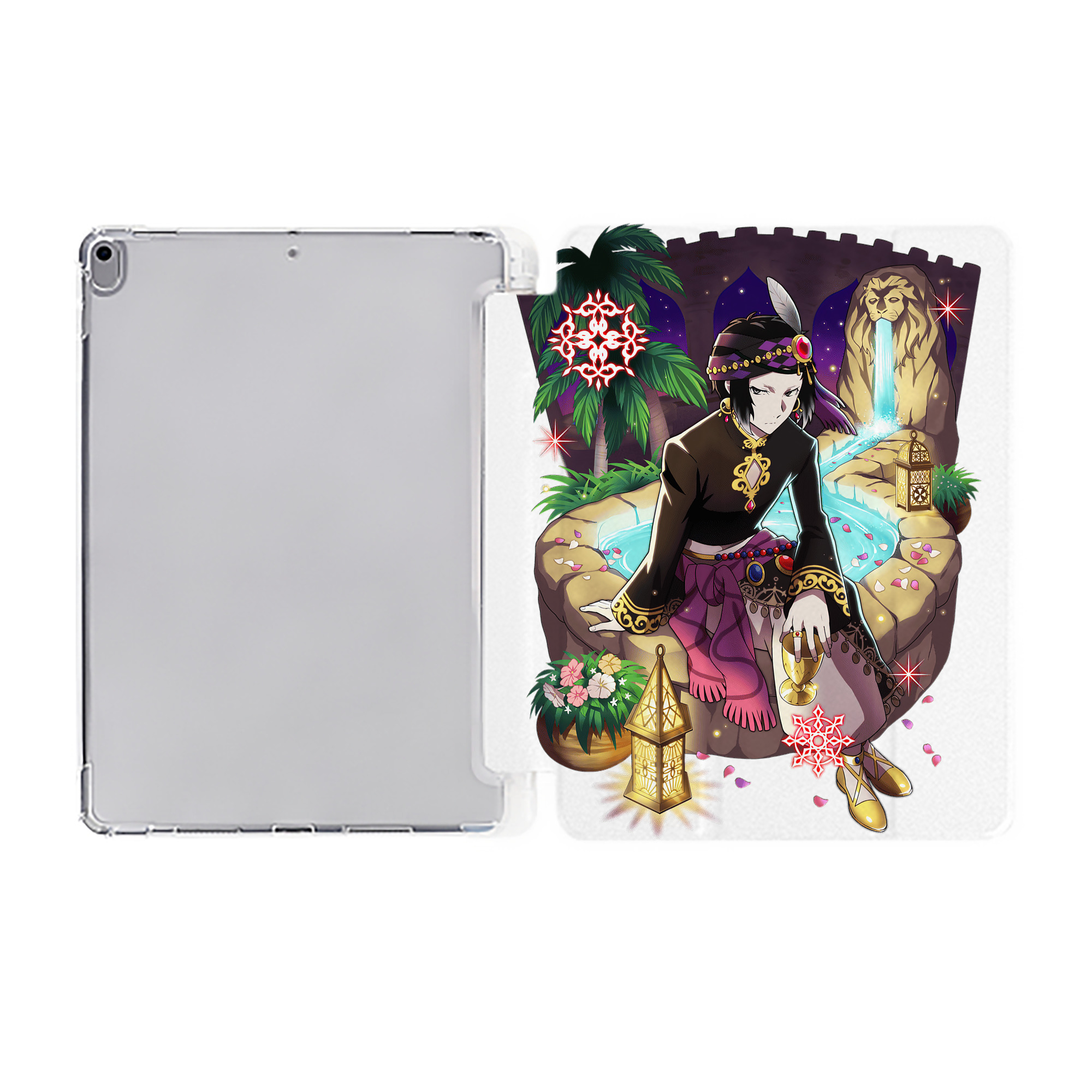 （画像用） 文豪ストレイドッグス Bungo Stray Dogs IPad ケース ペン収納付き 三つ折りスタンド PUレザー×シリコン 対応機種9.5/10.5/10.9インチ